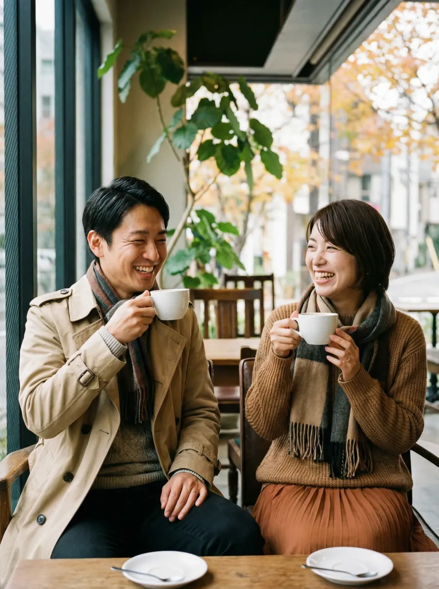 土日にカフェデートのイメージ