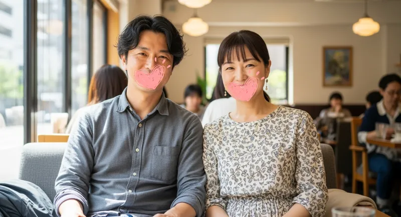 創価カップル成功事例 - Iさん(42)・Jさん(40)の体験談|不動産営業男性(42) × 事務職女性(40)インタビュー画像