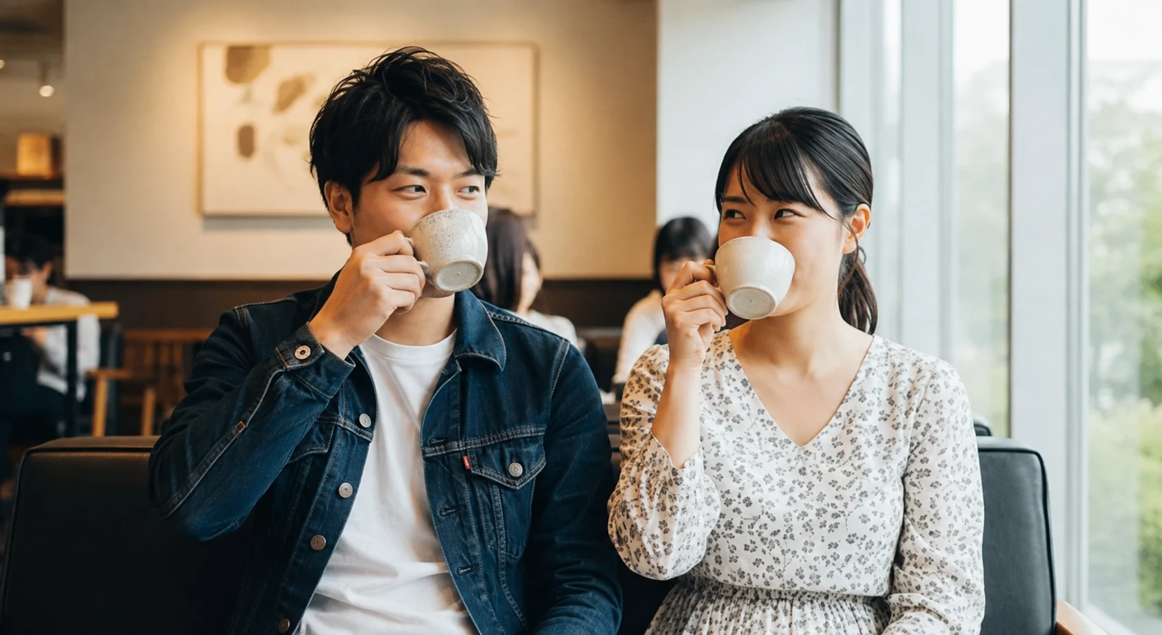 クリスチャンカップルの利用者、Aさん(31)・Bさん(29)のインタビュー写真